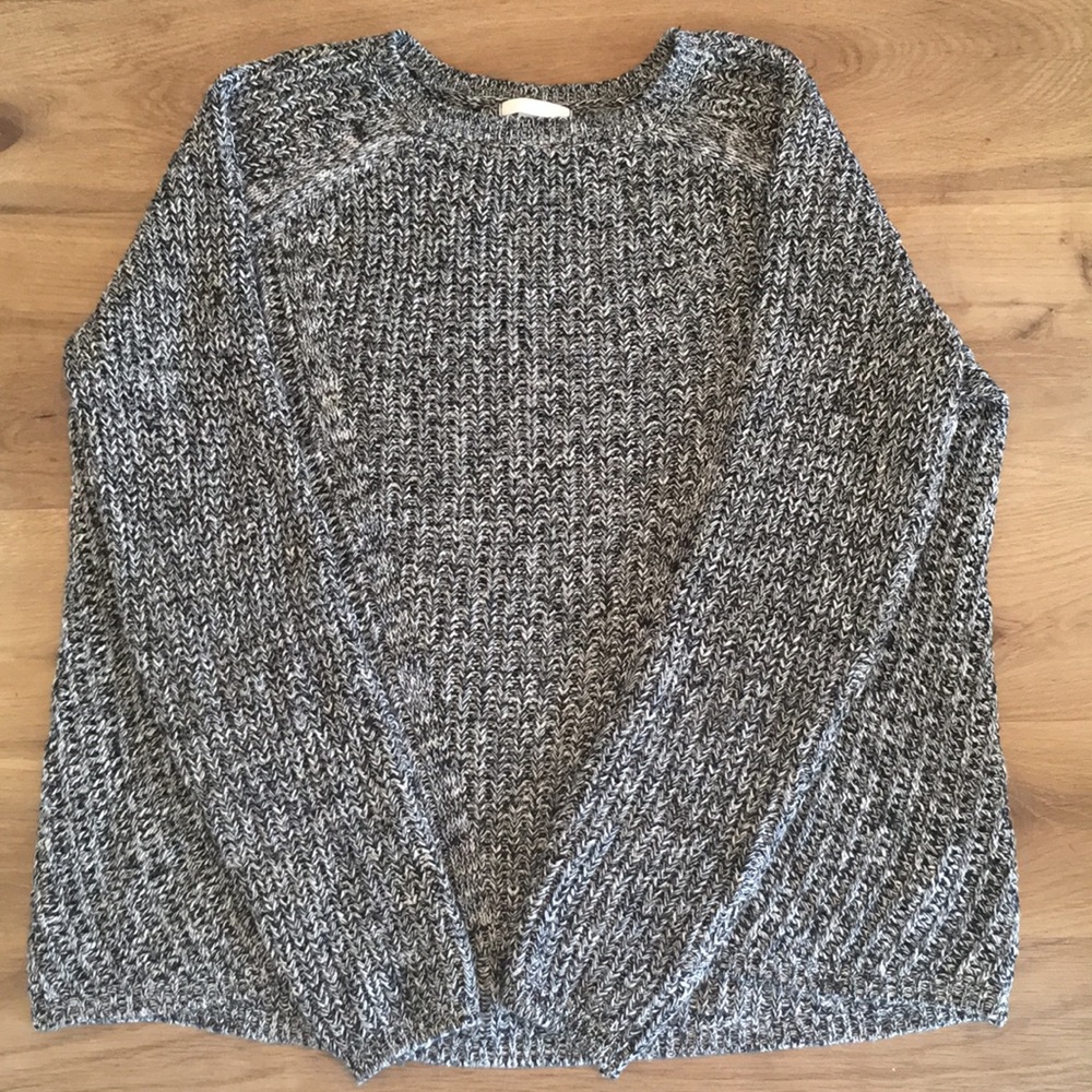 H&M Black and White Knit Sweater